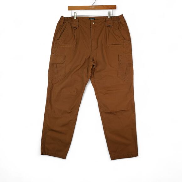 CQR Pants Mens 38x32 Copper Brown Tactical Series Raider Duratex Ripstop Cargo - Picture 1 of 14